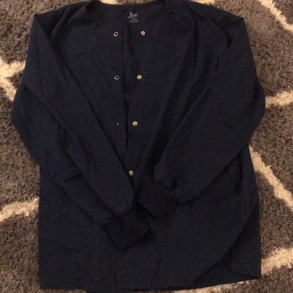 Navy scrub jacket